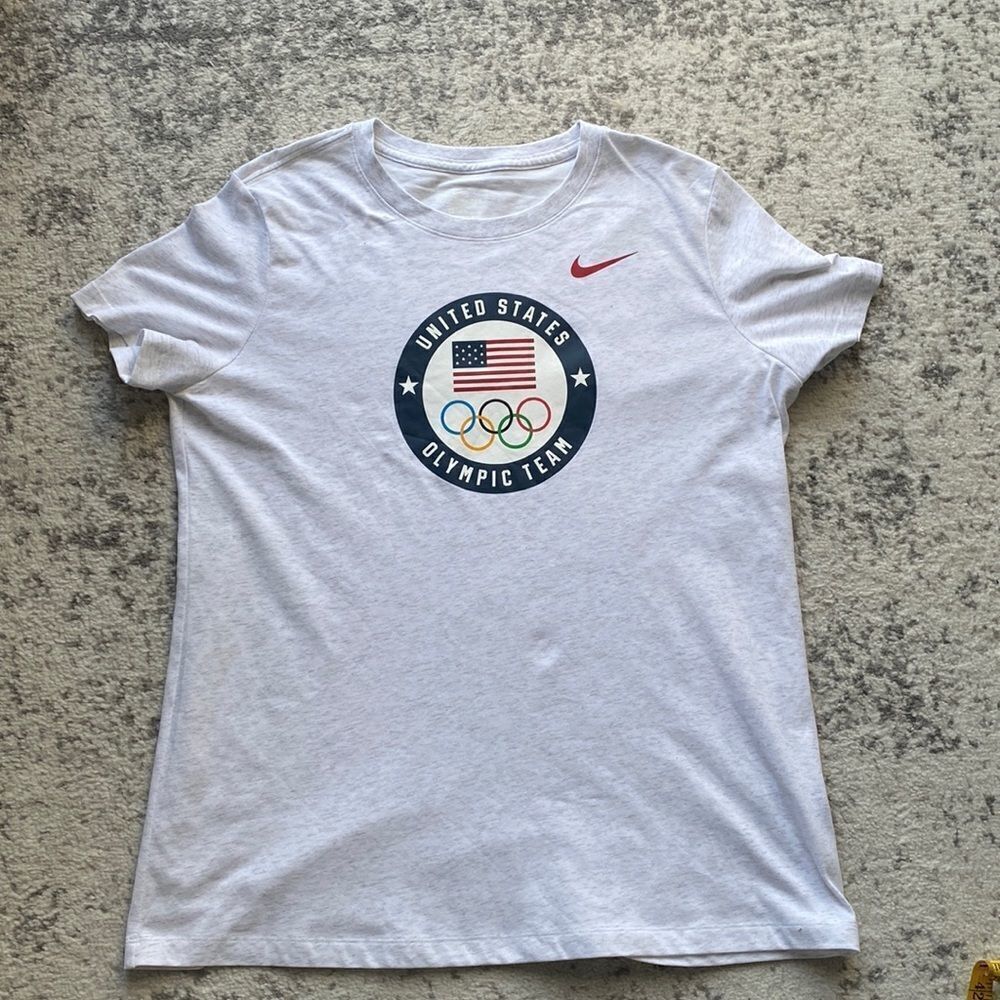 Team USA Nike Logo Performance T-Shirt - Heathered Gray size XL in EUC‎
